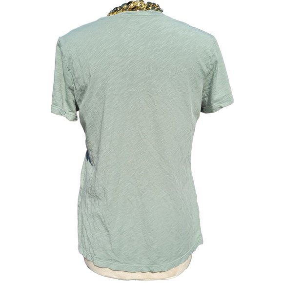 Felina Women's Sage T Shirt V-Neck Short Sleeve Pullover Cotton Size Large - Picture 2 of 8
